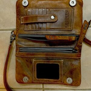 Bed Stu crossbody wallet and wristlet.